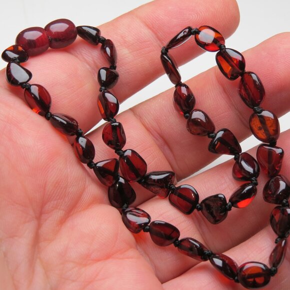 Authentic Amber Teething Unisex Necklace 12.5" Infant/Baby Premium Quality - Picture 2 of 3